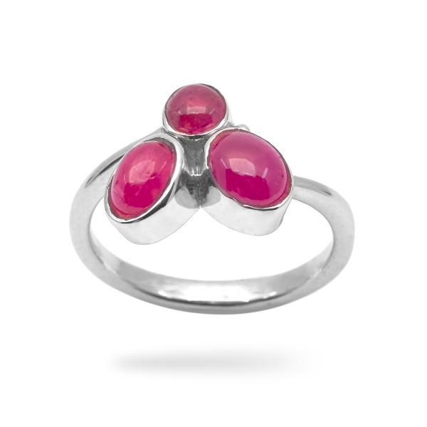 Bague rubis argent Eva